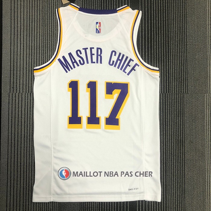 Maillot Los Angeles Lakers x X-box Master Chief NO 117 Blanc